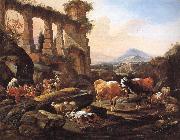 Johann Heinrich Roos, Landscape with Shepherds and Animals